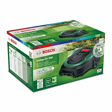 Bosch Rasenmäher Roboter Indego S+ 500 (mit 18V Akku und App-Funktion, Ladestation enthalten, Schnittbreite 19 cm, für Rasenflächen bis 500 m², im Karton) - 9