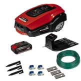 Einhell Mähroboter FREELEXO Kit 600 Power X-Change (für 600 m², Multizonenmäher, Bluetooth App, inkl. 2,5 Ah PXC Akku, 140 m Draht, 200 Haken, 3 Klingen, 4 Klemmen, Installationsset) - 1