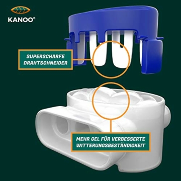 kanoo® Installationsset für Mähroboter mit 150m Begrenzungskabel + 300x Erdnägel + 20x Kabelverbinder – praktisches Komplett-Set fürs Verlegen von Begrenzungsdraht aller gängigen Marken - 4