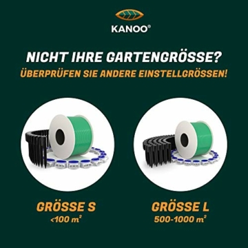kanoo® Installationsset für Mähroboter mit 150m Begrenzungskabel + 300x Erdnägel + 20x Kabelverbinder – praktisches Komplett-Set fürs Verlegen von Begrenzungsdraht aller gängigen Marken - 7